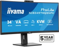 iiyama ProLite XCB3497WQSNPH-B1 écran plat de PC 86,4 cm (34") 3440 x 1440 pixels UltraWide Quad HD LED Noir