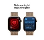 Apple Watch Series 11 GPS + Cellular 42mm Gold Titanium Case with Gold Milanese Loop