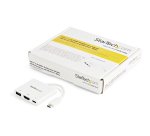 StarTech.com Adaptateur multiport USB-C vers HDMI 4K avec USB Power Delivery et port USB-A - Blanc