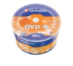 Verbatim DVD-R Matt Silver en Wrap Spindle (bobina envuelta) de 50 unidades