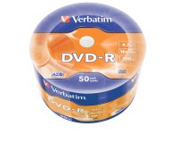 Verbatim DVD-R Matt Silver en Wrap Spindle (bobina envuelta) de 50 unidades