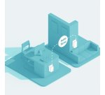 TP-Link TL-WPA4220 KIT 600 Mbit/s Ethernet/LAN Wifi Blanc 2 pièce(s)