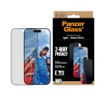 PanzerGlass ® 2-Way Privacy Screen Protector iPhone 17 | iPhone 16 Pro | Ultra-Wide Fit w. EasyAligner Protector de pantalla Apple 1 pieza(s)