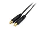 Cable 15cm Audio Splitter Divisor de Auriculares Mini-Jack 3,5mm Estéreo Macho a 2x Hembra
