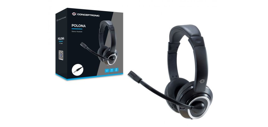 Conceptronic POLONA02B auricular y casco Auriculares Alámbrico Diadema Juego Negro