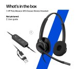 HP Poly Mission 425 Stereo USB Wired Headset Classic
