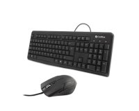 CoolBox COO-KTR-01U Teclado QWERTY + Ratón USB Negro