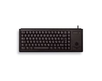 CHERRY G84-4400 TRACKBALL KEYBOARD Clavier filaire miniature, trackball, USB, noir, AZERTY - FR
