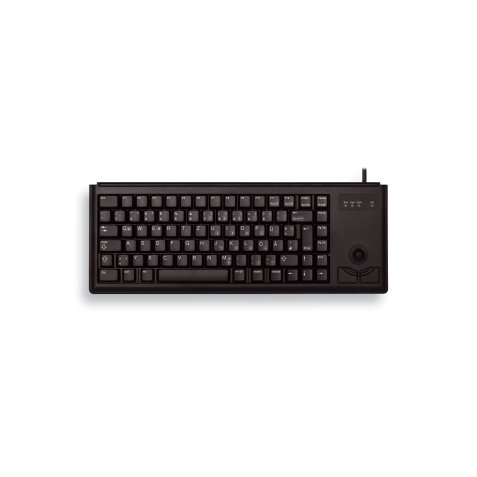 CHERRY G84-4400 TRACKBALL KEYBOARD Clavier filaire miniature, trackball, PS2, noir, AZERTY - FR