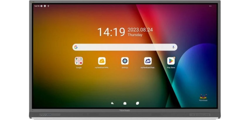 Viewsonic IFP7552-2F tableau blanc interactif 190,5 cm (75") 3840 x 2160 pixels Écran tactile Noir HDMI