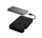 iStorage diskAshur2 256-bit 1TB USB 3.2 secure encrypted hard drive - Black IS-DA2-256-1000-B