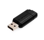 Verbatim PinStripe - Unidad USB de 128 GB - Negro