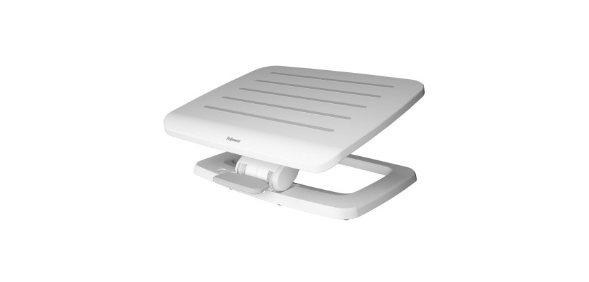 Repose-pieds fellowes hana lt reglable tension et hauteur   sur 2 niveaux coloris blanc