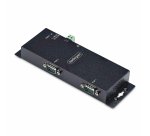 StarTech.com Adaptador Serie a Ethernet - Conversor RJ45 LAN IP a DB9 RS232 - Servidor de Dispositivos Serie de 2 Puertos - Carcasa de Metal - Dispositivos Serie Remotos - Pared o Carril DIN - TAA