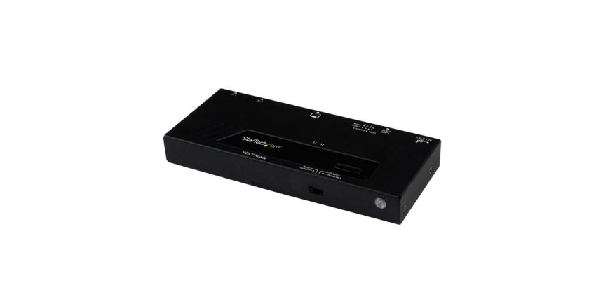 StarTech.com 2 Port HMDI Switch / Verteiler - Automatische Umschaltung mit IR-Fernbedienung - 1080p
