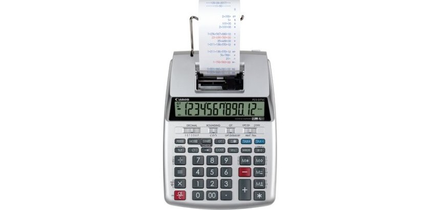 Canon P23-DTSC calculator Desktop Printing Silver