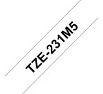 Brother TZE-231M5 cinta para impresora de etiquetas Negro sobre blanco