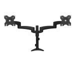 StarTech.com Bras Articulé pour 2 Moniteurs avec Gestion de Câbles et Hauteur Ajustable - Support de Bureau Double Écran jusqu'à 24"(13,6kg)