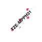 Ruban laminé Noir sur Motifs Cœurs Rose 12mmx4m TZE-MPPH31