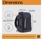 HP Sac à dos pour ordinateur portable Travel 25 litres 15,6 pouces (bleu)