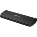 StarTech.com Dual Monitor USB 3.0 Laptop Docking Station met HDMI/DVI/VGA, 3x USB-A Hub, GbE, Audio, Universeel Type-A Dock voor Windows/macOS/ChromeOS, TAA Compliant