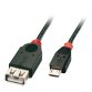 Lindy 31935 câble USB USB 2.0 0,5 m Micro-USB B USB A Noir, Rouge