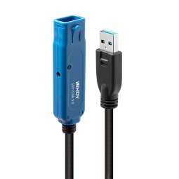 Lindy 43157 câble USB USB 3.2 Gen 1 (3.1 Gen 1) 10 m USB A Noir