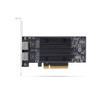 StarTech.com Carte Réseau PCIe 10 Gb Ethernet à 2 Ports, Carte d'Interface Réseau 10 GbE, Chipset Broadcom BCM57416, Double RJ45 10GBase-T/Gigabit, Carte NIC, TAA