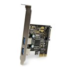 StarTech.com 2 Port PCI Express PCIe SuperSpeed USB 3.0 Controller Card w/ SATA Power