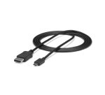 StarTech.com 6ft (1.8m) USB C to DisplayPort 1.2 Cable 4K 60Hz - USB-C to DisplayPort Adapter Cable HBR2 - USB Type-C DP Alt Mode to DP Monitor Video Cable - Works with Thunderbolt - Black