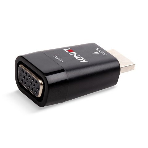 Conector Lindy HDMI - VGA HDMI A Negro