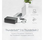 StarTech.com Thunderbolt 3 to Thunderbolt 2 Adapter - TB3 Laptop to TB2 Displays & Devices - Thunderbolt 2 20Gbps or Thunderbolt 1 10Gbps Converter - Thunderbolt 3 Certified- Windows/Mac