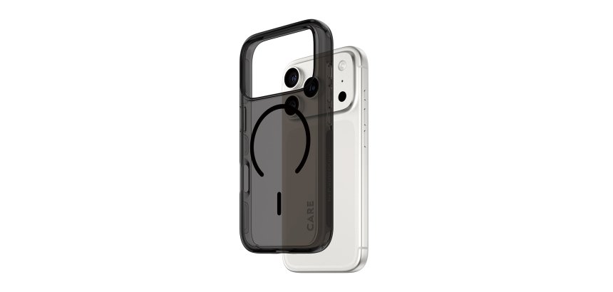 PanzerGlass CARE™ by ® Smokey Case w. Black MagSafe iPhone 17 Pro protective case for mobile phones Black Cover