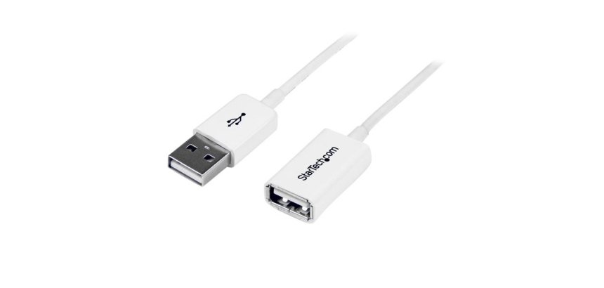 StarTech.com Câble Rallonge USB 1m - Cable USB 2.0 A-A Mâle / Femelle - Blanc