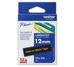 Brother TZe-334 - laminiertes Band - 1 Kassette(n) - Rolle (1,2 cm x 8 m)
