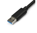 StarTech.com Adaptador Tarjeta de Red NIC Externa USB 3.0 de 1 Puerto Gigabit Ethernet RJ45 y Puerto USB - Negro