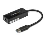 StarTech.com Adaptateur réseau USB 3.0 vers Gigabit Ethernet avec port USB - Noir
