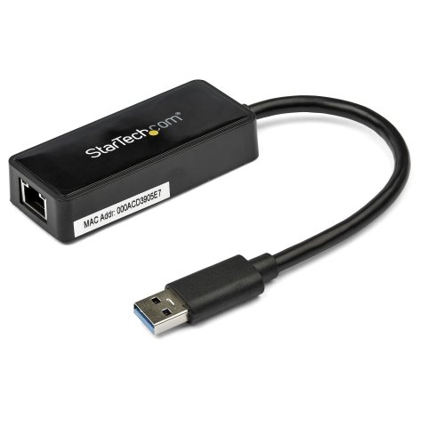 StarTech.com Adaptador de Red Ethernet USB 3.0 - Adaptador NIC con Soporte para USB - USB a RJ45 - con Puerto USB de Paso