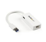StarTech.com Adaptateur USB 3.0 vers Ethernet Gigabit - Carte Réseau Externe USB vers 1 Port RJ45 - Blanc