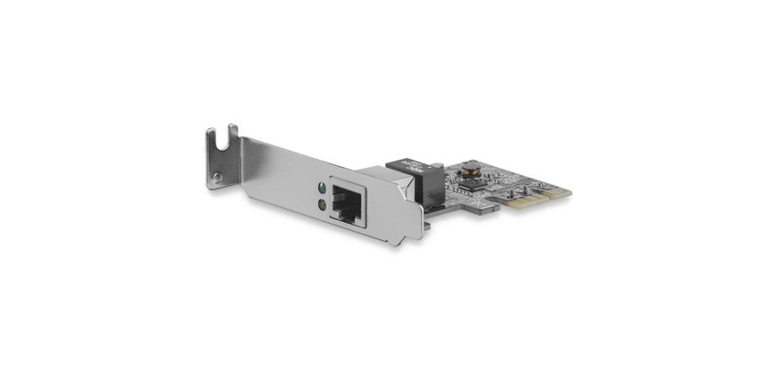 StarTech.com Tarjeta de Red PCI Express de 1 Puerto Gigabit Ethernet RJ45 - Adaptador NIC PCI-e - Perfil Bajo