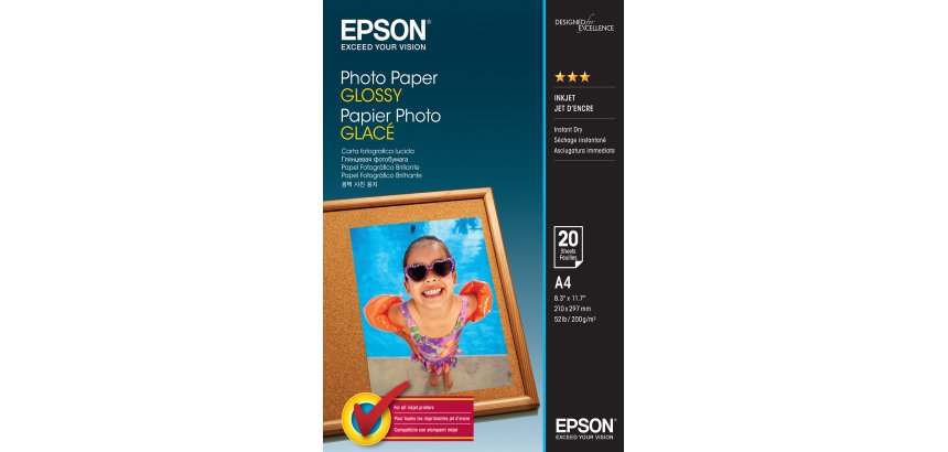 Epson Photo Paper Glossy - A4 - 20 Feuilles