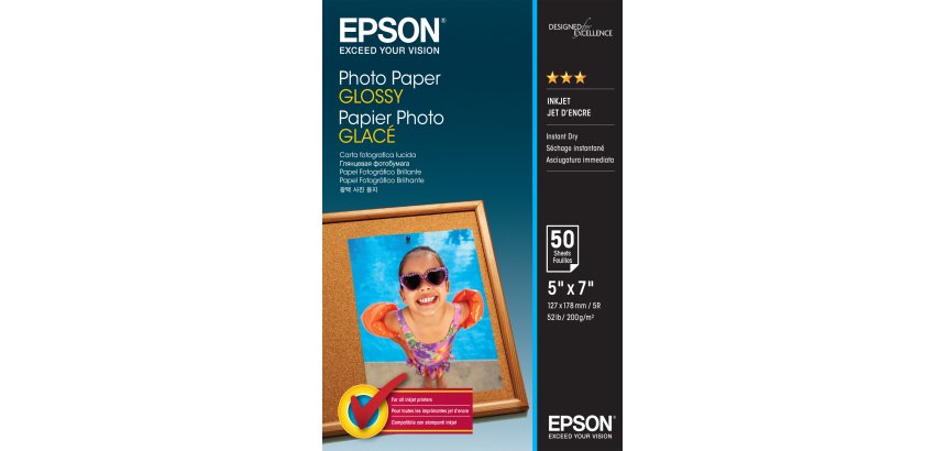 Epson Photo Paper Glossy - 13x18cm - 50 Fogli