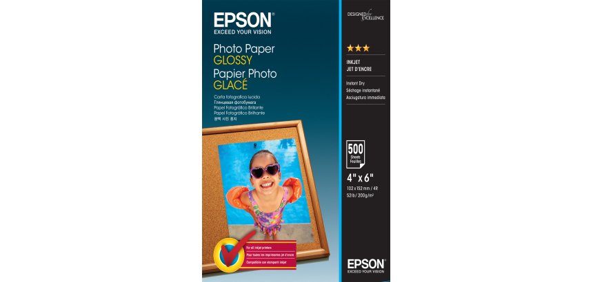 Epson Photo Paper Glossy - 10x15cm - 500 Feuilles