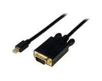 StarTech.com Adaptateur Mini DisplayPort vers VGA - Câble Display Port Mâle VGA Mâle 1920x1200 - Noir 1,8m