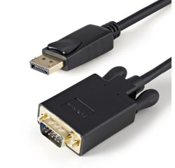 StarTech.com 91 cm lange DisplayPort-naar-VGA-adapterconverterkabel DP naar VGA 1920x1200 zwart