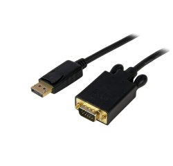 StarTech.com Cable de 1,8m DisplayPort a VGA - Cable Adaptador Activo de DisplayPort a VGA - Vídeo 1080p - Cable de Monitor DP a VGA - Convertidor DP 1.2 a VGA - Conector DP con Pestillo