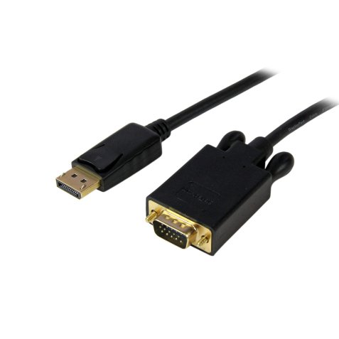 StarTech.com Cable de 1,8m DisplayPort a VGA - Cable Adaptador Activo de DisplayPort a VGA - Vídeo 1080p - Cable de Monitor DP a VGA - Convertidor DP 1.2 a VGA - Conector DP con Pestillo