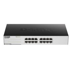 D-Link GO-SW-16G Non-géré L2 Gigabit Ethernet (10/100/1000) 1U Noir