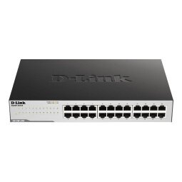 D-Link GO-SW-24G Non-géré L2 Gigabit Ethernet (10/100/1000) 1U Noir