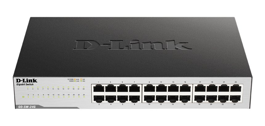 D-Link GO-SW-24G Non-géré L2 Gigabit Ethernet (10/100/1000) 1U Noir